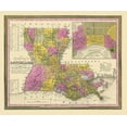 thumbnail image 2 of Mitchell 31x26 Black Ornate Wood Framed with Double Matting Museum Art Print Titled - Louisiana - Mitchell 1846, 2 of 4