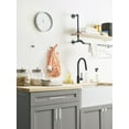 thumbnail image 4 of Amerock Monument Polished Nickel Single Prong Robe Hook, 4 of 7