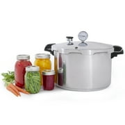 Presto 16 Quart Heavy Gauge Aluminum Pressure Canner with Gauge and Rack 01755