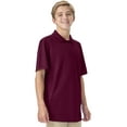 thumbnail image 4 of Classroom School Uniforms Adult Moisture Wicking Polo CR860X, 3XL, Burgundy, 4 of 6