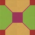thumbnail image 1 of Ahgly Company Tapis d'Intérieur Lavables en Machine, Carrés Transitionnels, Carrés de 5', 1 of 7
