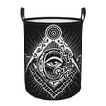 thumbnail image 1 of Mason Masonic Brothers Laundry Basket Organizer Collapsible -Dirty Clothes Hamper for Bathroom Kids Girls Boys Laundry Hamper Black, 1 of 8