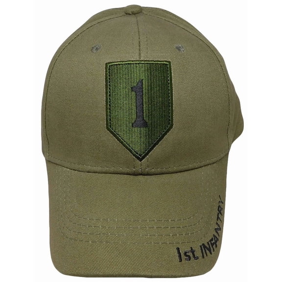 U.S MILITARY ARMY 1st INFANTRY DIVISION HAT OLIVE DRAB GREEN BASEBALL CAP