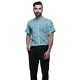 thumbnail image 1 of BESTMAN Printed Shirts For Men Short Sleeve Button Down Casual Cotton Shirt, 1 of 5