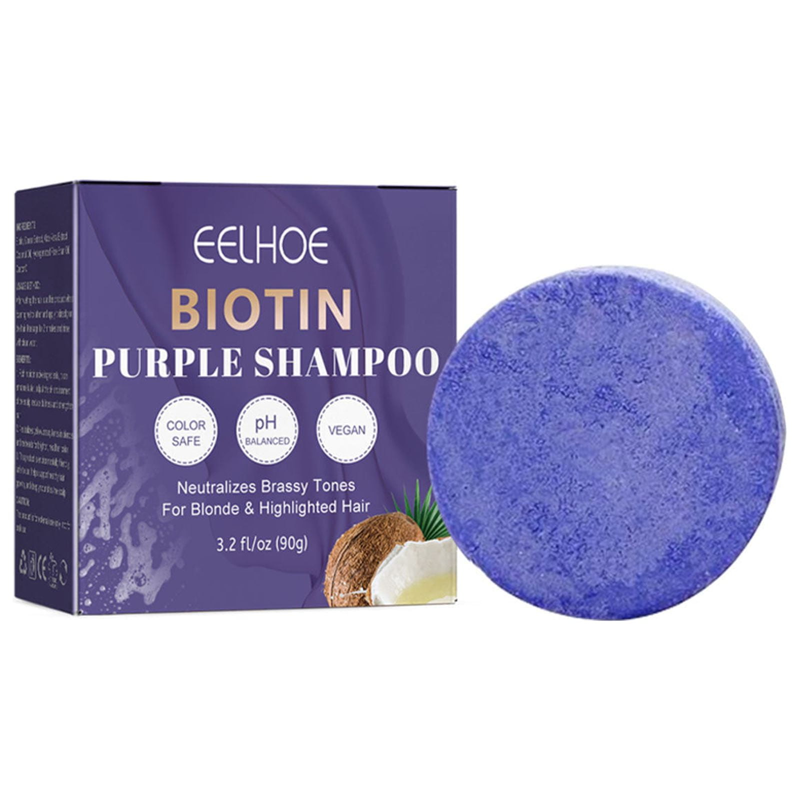 Hair Conditioner Bar, Purple Conditioner Bar for Blonde Hair, Hair Soap