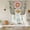 Light Beige Light Gray, variant on Colorful Daisy Floral Balloon Curtains for Living Room/French Door, Spring Flowers Botanical Leaves Rustic Tie Up Curtains 63 Inch Length Energy Saving Kitchen Curtains Shades for Windows 42"x63"