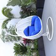 thumbnail image 2 of Hanging Egg Swing Chair - Outdoor Wicker Patio Porch Swing Seat - Comfortable Hanging Chair for Adults, 2 of 5