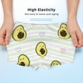 thumbnail image 3 of Yiaed Avocado of a Hear Print Boys' Boxer Briefs Cotton Casual Stretch Comfort Boys Boxers - Kids Boxer Briefs Underwear for Boys (6-18)-XX-Small, 3 of 5