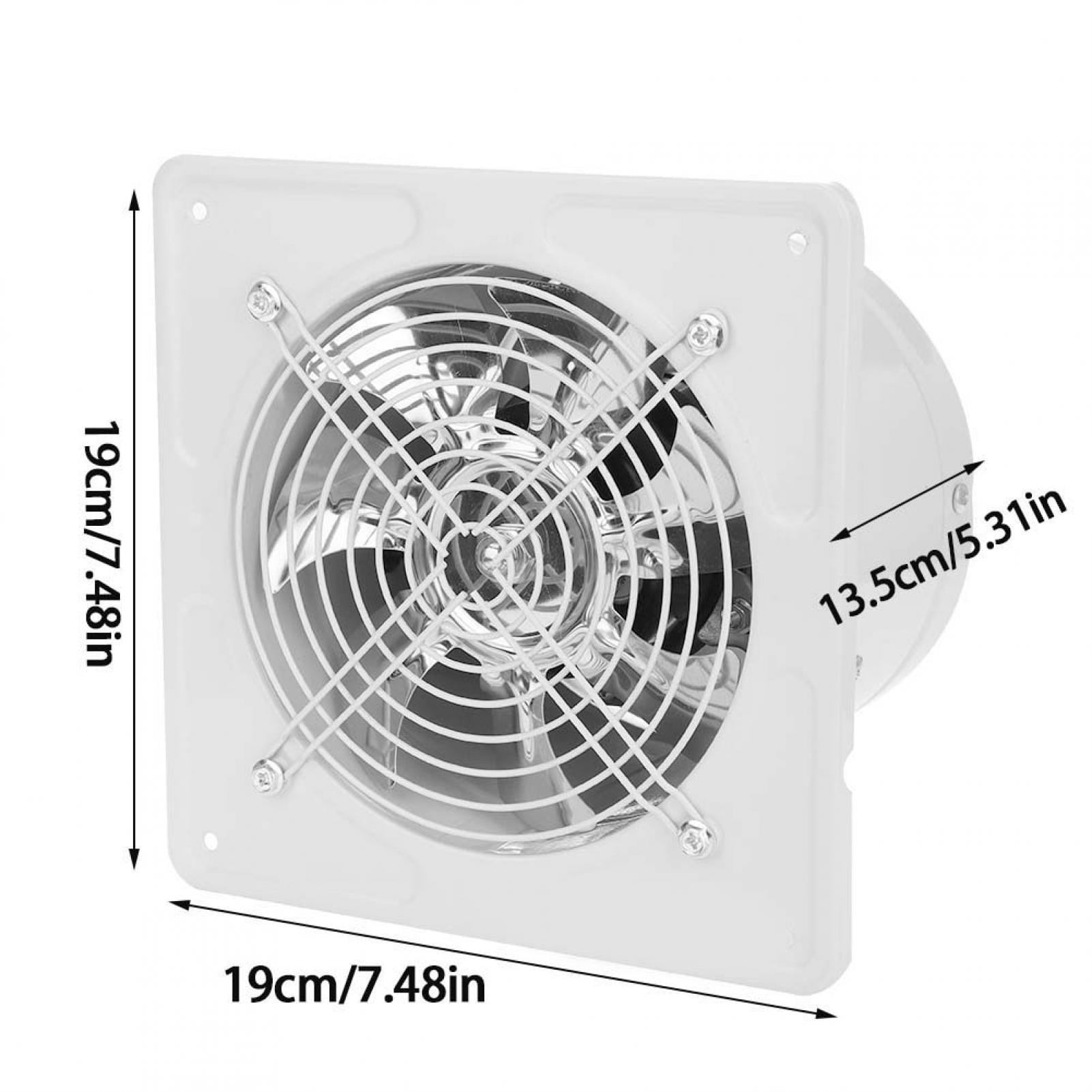 WALFRONT Wall Mounted Exhaust Fan Low Noise Home Bathroom Kitchen Garage Air Vent Ventilation Fan Kitchen Bathroom Exhaust Fan 40W 220V