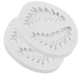 thumbnail image 1 of 2pcs Diy Silicone Molds Leaf Pattern Handcraft Mold Easy Demoulding Delicate Baking Mold, 1 of 4