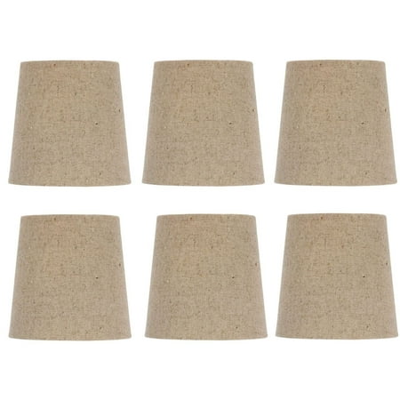 Upgradelights 5 Inch European Drum Style Chandelier Lamp Shade In Upgradelights 5 Inch European Drum Style Chandelier Lamp Shade In Natural Belgium Linen Set Of