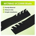 thumbnail image 3 of 2 Predator Blades Compatible with UC22008 Compatible with Z335E Z335M Z345M Z345R 42", 3 of 6