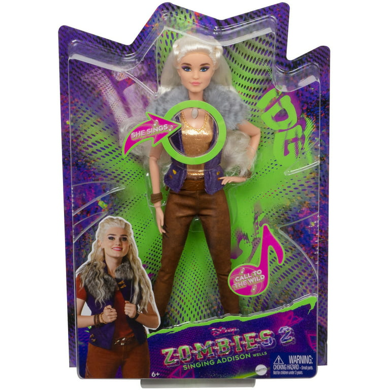 DISNEY ZOMBIES 2 SINGING ADDISON WELLS Doll : : Toys & Games