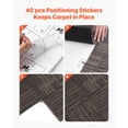 thumbnail image 3 of VEVOR Carpet Tiles Reusable 24x24 inch 24 PCS Modular Rug Soft Padded Gray Brown, 3 of 9