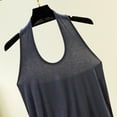 thumbnail image 5 of ClodeEU Women's Solid Color Spaghetti Strap Camisole, Basic Sleeveless Layering Tank Tops Dark Gray,Womens Plus M, 5 of 5