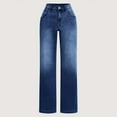 thumbnail image 6 of KANG Women Wide Leg Jeans For Casual High Waisted Strechy Straight Leg Loose Denim Pants With Pocket, 6 of 6
