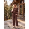 thumbnail image 3 of Cueply 2 Piece Sets for Women Outfits Casual Long Sleeve Lounge Matching Sets Clothing with Pockets, 3 of 9