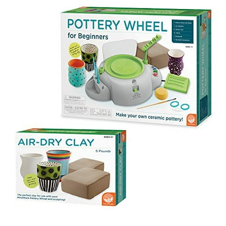 MindWare Pottery Wheel for Beginners with Clay
