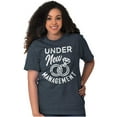thumbnail image 3 of Under New Management Newlywed Bride Plus Size Crewneck Graphic Tee Shirt Brisco Brands 2X, 3 of 4