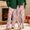 Pink, variant on Men's Christmas Pajama Straight Vacation Pj Pants for Couple Xmas Holiday Casual Jammies Sleepwear