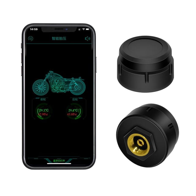 Mini detector TPMS Sensor de ahorro de combustible TPMS Medidor de presión de neumáticos para vehículos de motor Sywqhk Accesorios para autos y motos