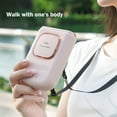 thumbnail image 5 of Neck Fans Bladeless, Lazy Hanging Waist Fan with LED Display, USB Charging Portable Mini Fan, Adjustable Wind Speed Angle, with Support Pole for Desktop, for Outdoor Indoor, 5 of 7