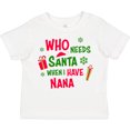 thumbnail image 3 of Inktastic Who Needs Santa when I Have Nana Boys or Girls Toddler T-Shirt, 3 of 5