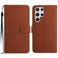 thumbnail image 2 of For Samsung Galaxy S24 Ultra Wallet Case with RFID Blocking Card Slots Holder Premium PU Leather Magnetic Kickstand Shockproof Wrist Strap Removable Flip Protective Cover, Brown, 2 of 9