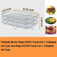 thumbnail image 2 of Maytalsory Plateaux d'Accessoires pour Friteuse à Air Chaud Support pour Panier de Friteuse à Air Ninja Grilles à Bacon Incluses Ensemble de Grilles pour Friteuse à Air, 2 of 4