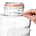 thumbnail image 4 of Mason Jar Dispensador de Bebidas Vintage de Vidrio con Tapa de 8 Litros 1 Pieza Transparente, 4 of 7