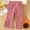 Pink, variant on Girls Thermal Pants Cute Flower Bell Bottoms Legging Pants with Pockets Corduroy Winter Soft Leggings Khaki Size 2 Years