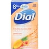 Dial Antibacterial Deodorant Bar Soap, Tropical Escape, 4 Ounce Bars, 8 Count