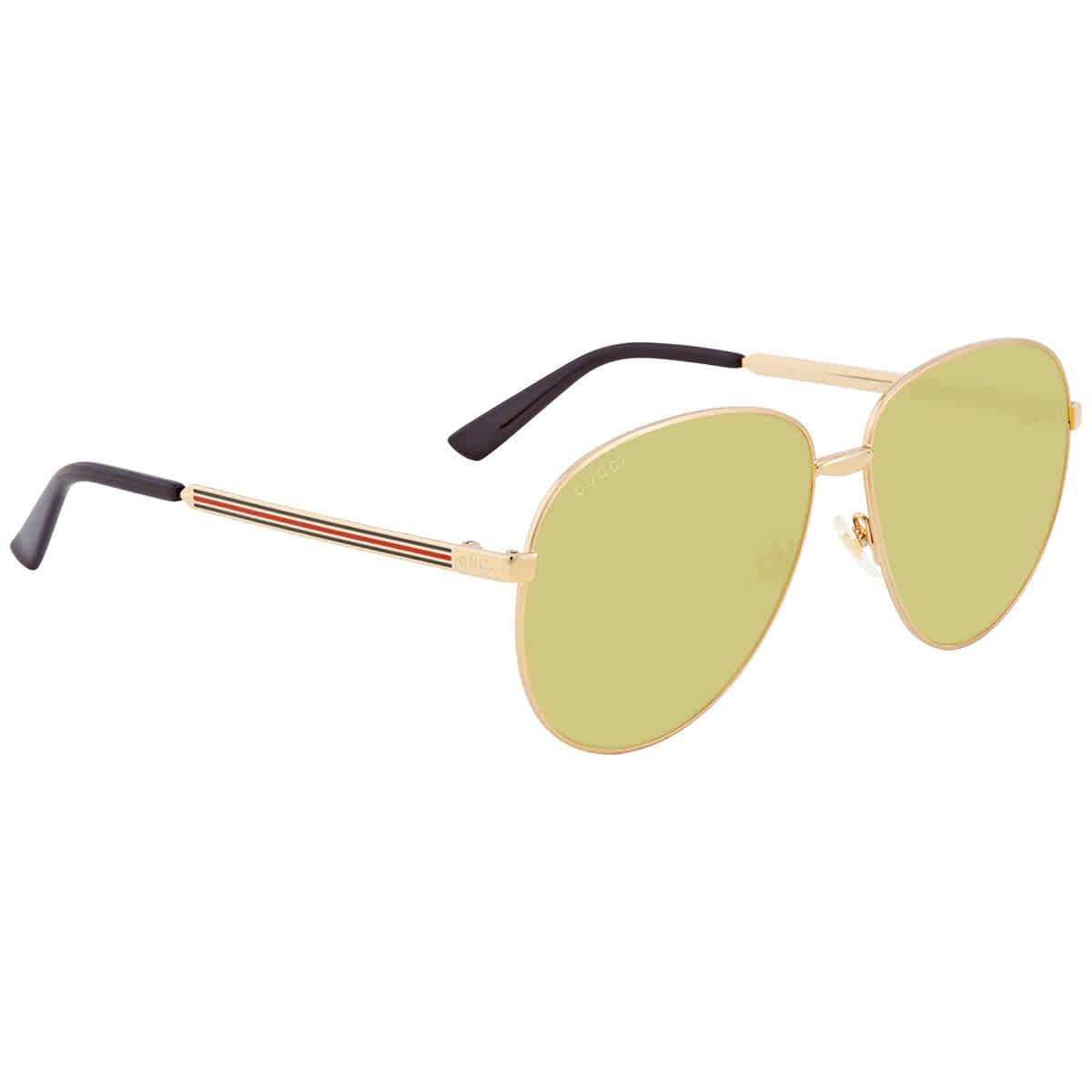 gucci aviator sunglasses yellow