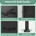 thumbnail image 5 of ACCVER 3-Drawer Fabric Dresser with Shelves, Closet and Chest for Bedroom, Clothes Storage Organizer, for Living Room, Apartment, Dark Grey, 5 of 7