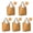 Dog Paw Print and Bones Orange Pattern, variant on 5 Pack Foldable Shopping Bags, Dog Paw Print Blue Pattern Reusable Grocery Bags with Pockets, Large Waterproof Lightweight Tote Bags with Handles