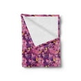 thumbnail image 2 of Floral Soft Flannel Fleece Throw Blanket, Illustration of Repetitive Style Tropical Flowers in Romantic Gradient Tones, Cozy Plush for Indoor and Outdoor Use, 70" x 90", Multicolor, by Ambesonne, 2 of 5