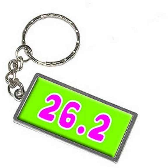 26.2 Green Pink Keychain Key Chain Ring