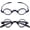 Shiny Black, variant on Ultra-light TR90 Small Round Retro Reading Glasses Leopard Flexible Readers 32-30-135