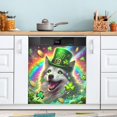 thumbnail image 1 of Lucky Dog St Patricks Dishwasher Magnet Cover Decorative Appliances Sticker Magnetic Refrigerator Wash Machine Cover Decal for Cabinet Kitchen Home Decor 23"x26", 1 of 6