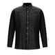 thumbnail image 2 of Blusa y camisa de manga larga con cuello vuelto para hombre, camisa informal de negocios a la moda con botones de color liso y cómoda, top de algodón para hombre, 2 of 5