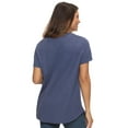 thumbnail image 2 of Felina | Slub Jersey Crew Neck T-Shirt (Crystal Blue, Medium), 2 of 2