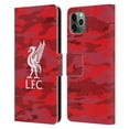 thumbnail image 1 of Head Case Designs Officially Licensed Liverpool Football Club Camou Home Colourways Liver Bird Leather Book Wallet Case Cover Compatible with Apple iPhone 11 Pro Max, 1 of 1