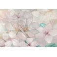 thumbnail image 2 of Purinton, Julia 18x13 Black Ornate Wood Framed with Double Matting Museum Art Print Titled - Apple Blossoms Teal, 2 of 4