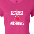 thumbnail image 4 of Inktastic I Love Airshows Women's T-Shirt, 4 of 5