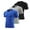 Blue/Grey/Black, variant on WBQ 3 Pack Men's Compression Shirts Short Sleeve Running Quick Dry Basketball Workout Gym T-Shirt Running Tops Cool Dry Sports Base Layer Athletic Undershirts S-3XL
