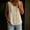 A_ Beige, variant on Women's Sleeveless V Neck Linen Peplum Tank Top, Full Button Front Curved Hem Casual Summer Vest Black XL