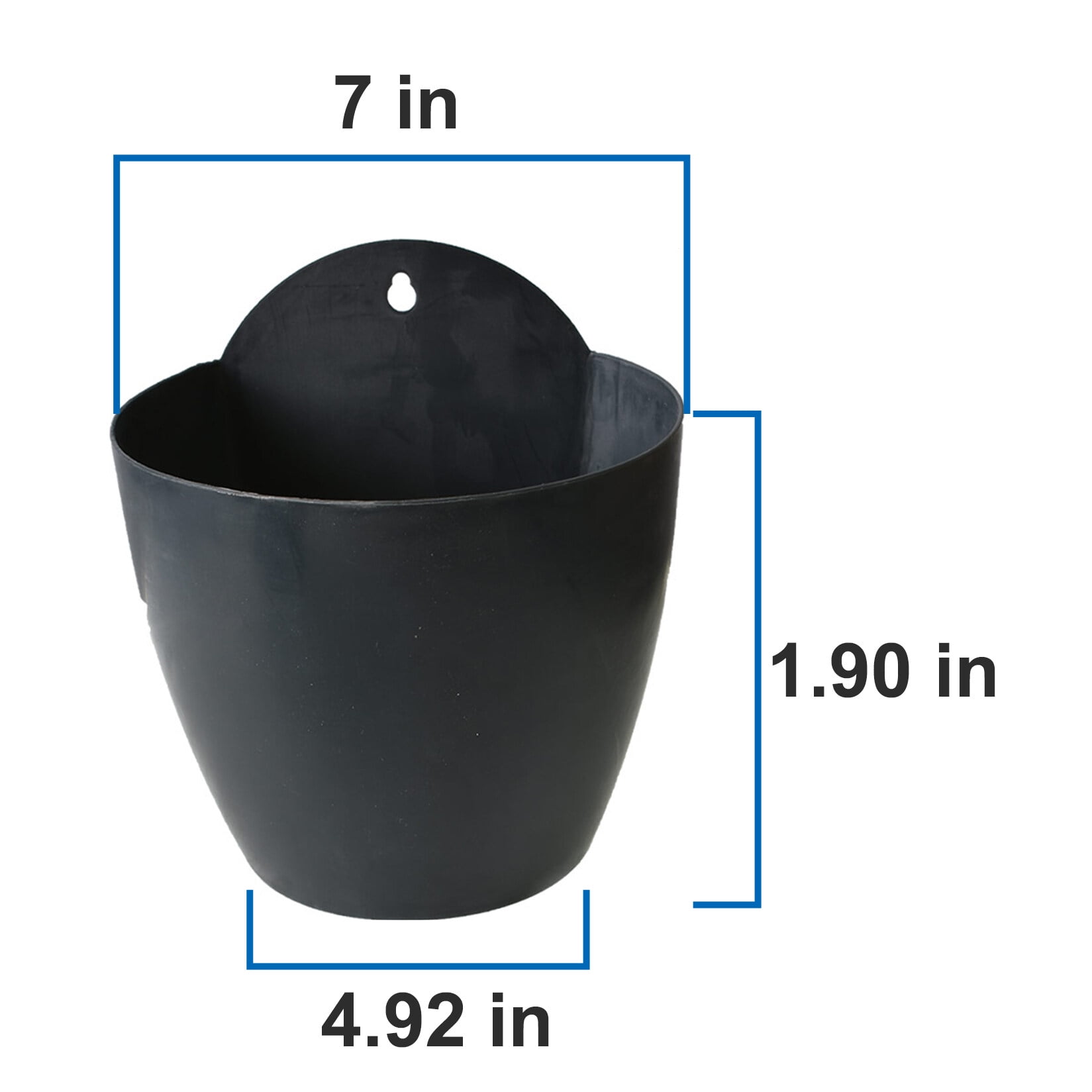 7 Packs Planter Pots Wall Hanging Planter Indoor with Drainage Removable Basket Cotton and Hooks for Succulent Plants Flowers and Fruit Seed