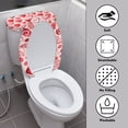 thumbnail image 4 of HELLHERO Happy Valentine's Day Toilet Lid Cover Elastic Edge Toilet Cover & 2 Piece Universal Elastic Bottom, 4 of 8