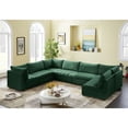 thumbnail image 4 of Meridian Furniture Jacob Green Velvet Modular Sectional, 4 of 9