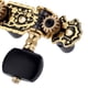 thumbnail image 2 of Pomo de cuerda de instrumento Alice AO-020HV3P, 1 par (izquierda + derecha), afinación de guitarra clásica, afinador de clavija chapado en oro/negro, cabezal de máquina (largo), afinador de cuerdas Alice Pomo de cuerda de instrumento, 2 of 6